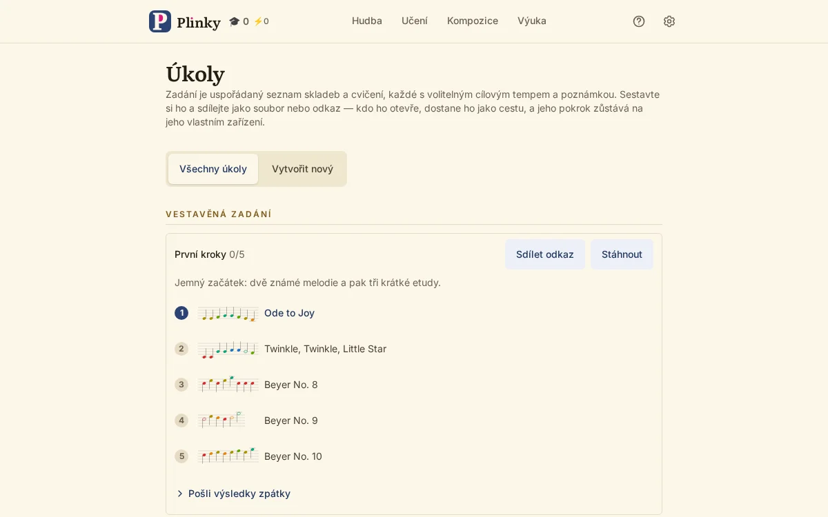 úkoly