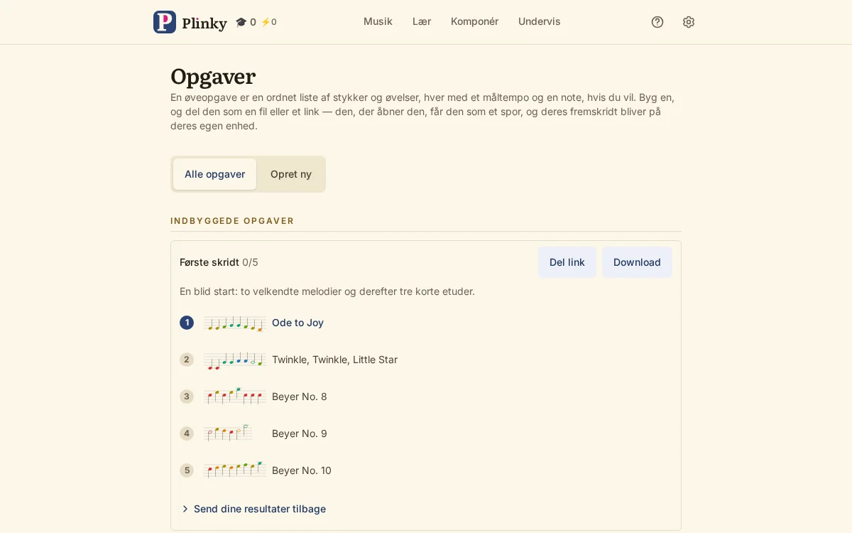 opgaver