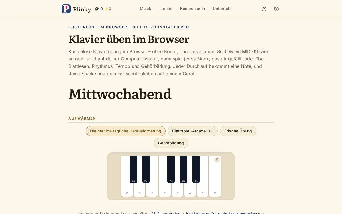 die Startseite