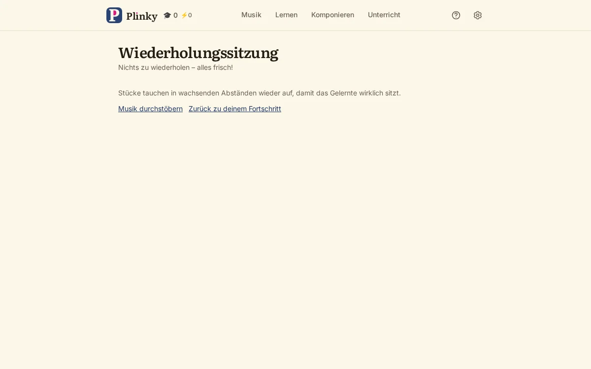 eine Wiederholungssitzung