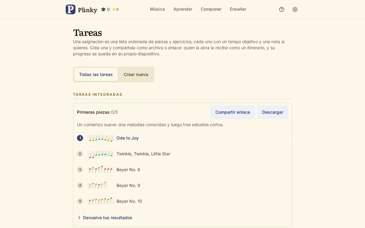 las tareas