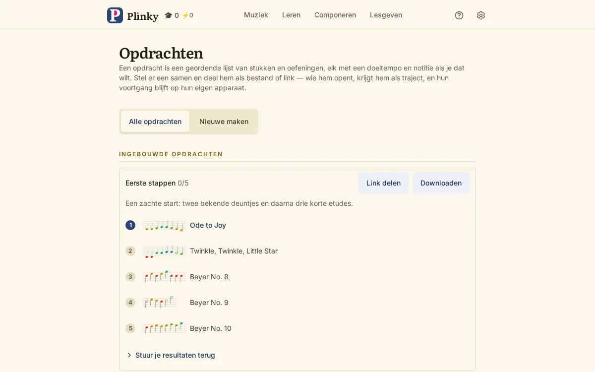 opdrachten