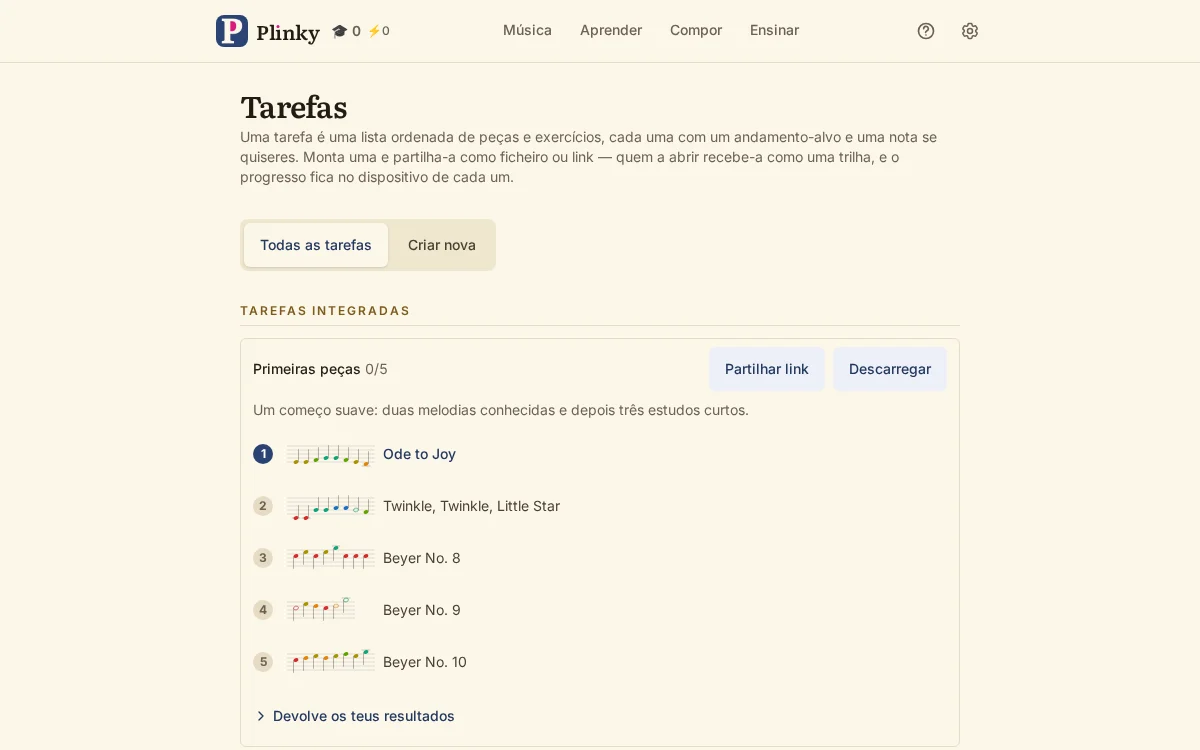 os trabalhos