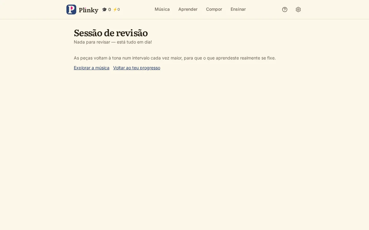 uma sessão de revisão