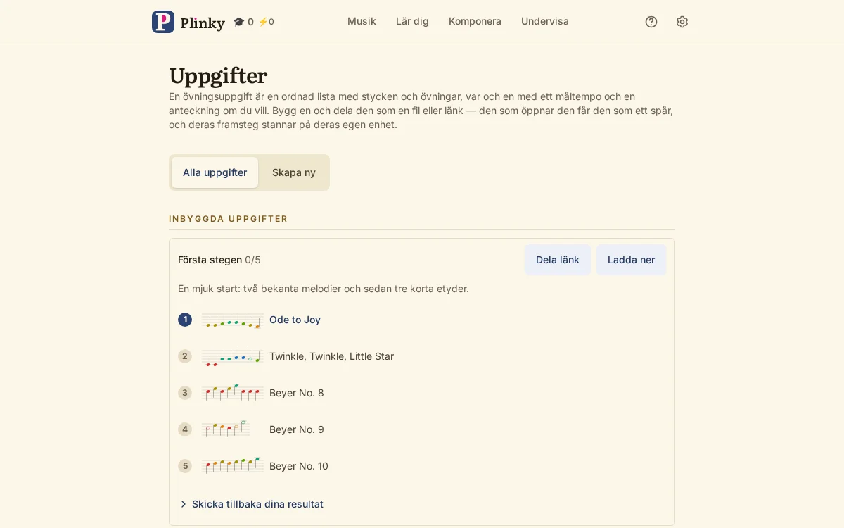 uppgifter