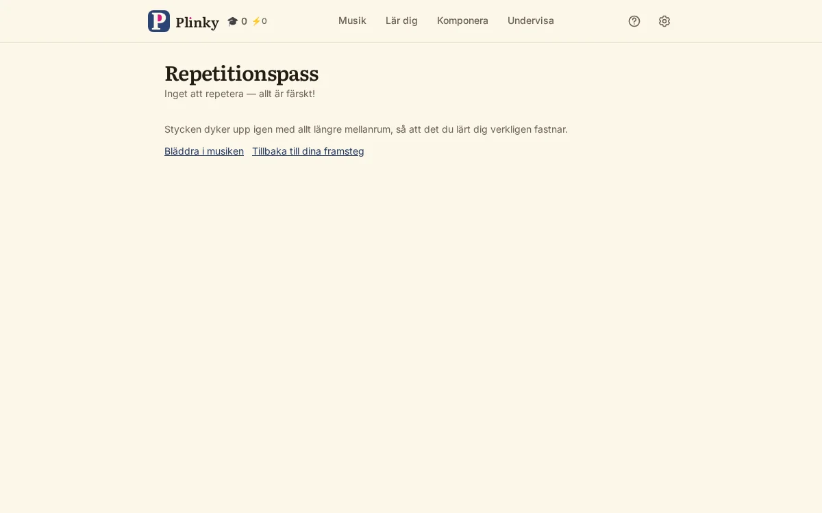 ett repetitionspass